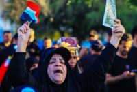 Demo massa di Irak atas pembakaran Al Quran di Swedia. (Foto: ANADOLU AGENCY/Murtadha Al-Sudani)