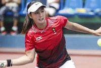 Aldila Sutjiadi mencetak sejarah setelah lolos ke semifinal Wimbledon 2023. (Foto: ANTARA/INASGOC/M N Kanwa)