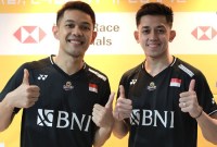 Fajar Alfian/Rian Ardianto melenggang ke babak 16 besar Korea Open 2023 setelah menang WO. (Foto: PBSI)