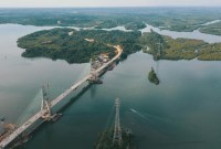 Jembatan Pulau Balang II di Pulau Kalimantan. Foto: Dok. PT Hutama Karya (Persero)