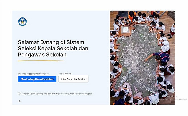 Capture layar via situs Kemendikbud