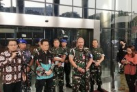 Jumpa pers KPK dan TNI soal kasus Kabasarnas di gedung KPK, Jumat (28/7/2023). (Foto : Istimewa)