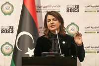 Menteri Luar Negeri Libya Najla al-Mangoush. (AFP Photo)