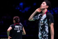 Ganda campuran Korea Selatan, Seo Seung-jae/Chae Yu-jung berhasil menjuarai Kejuaraan Dunia 2023, Minggu (27/8/2023). (Mikael Ropars/BADMINTON PHOTO)