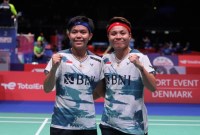 Apriyani Rahayu/Siti Fadia Silva Ramadhanti tembus Perempatfinal. (PBSI)