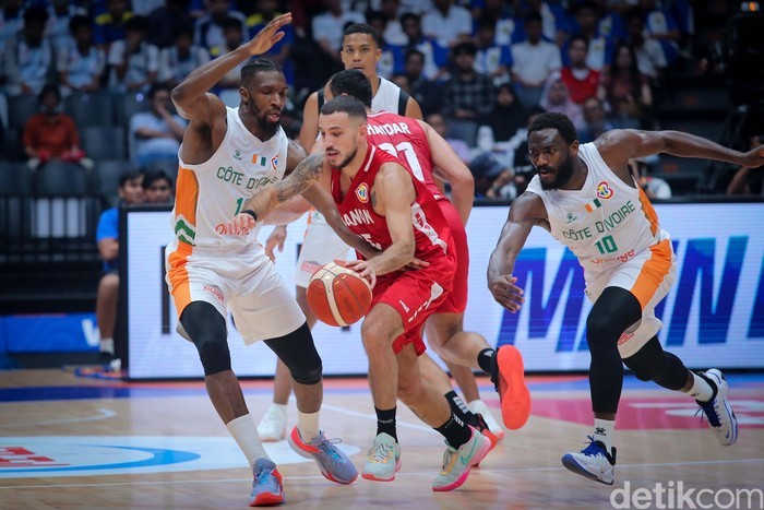 LEBANON meraih kemenangan atas Pantai Gading dengan skor 94-84. (Grandyos Zafna/detikSport)
