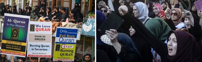 Pembakaran Al Quran telah menyebabkan kemarahan di dunia Muslim. Al Qaeda menyerukan serangan terhadap kedutaan besar Swedia dan Denmark di seluruh dunia. (GettyImage)
