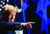 Donald Trump, dijerat total 91 dakwaan pidana dalam empat kasus terpisah. (GettyImages) 
