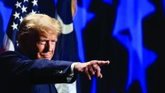 Donald Trump, dijerat total 91 dakwaan pidana dalam empat kasus terpisah. (GettyImages) 