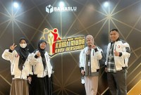 Tim mahasiswa UMPR lolos final debat nasional hukum pemilu di Jakarta. (ANTARA/HO-Dokumentasi Pribadi)