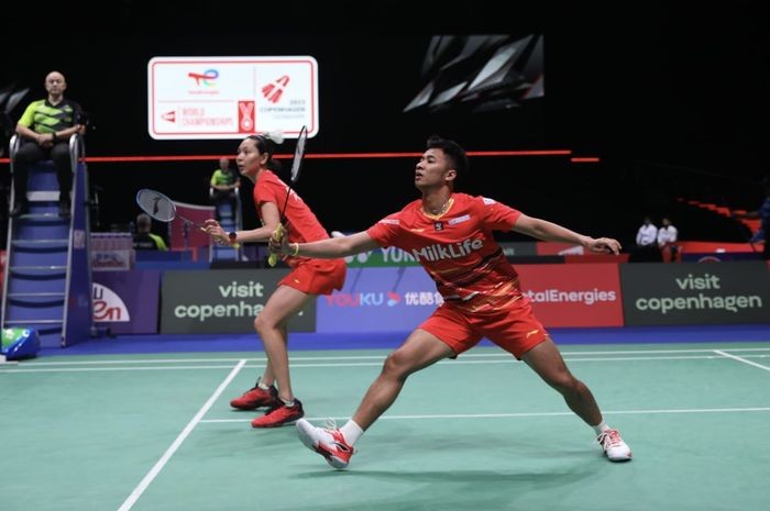 Dejan Ferdinansyah/Gloria Emanuelle Widjaja melaju ke babak kedua BWF World Champions 2023. (Foto: PBSI)