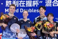 Ganda Campuran Korea Selatan Seo Seung-jae/Chae Yu-jung tampil sebagai juara China Open 2023, Minggu (10/9/2023). (Capture: BWF Live)