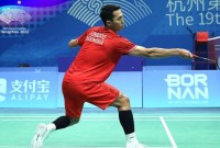 Jonatan Christie takluk dari Lee Yun-gyu dengan skor 15-21 dan 16-21. (Foto: Twitter/@INABadminton)