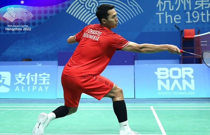 Jonatan Christie takluk dari Lee Yun-gyu dengan skor 15-21 dan 16-21. (Foto: Twitter/@INABadminton)