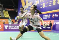 Rehan Naufal Kusharjanto/Lisa Ayu Kusumawati melenggang ke babak 16 besar Hong Kong Open 2023 (Foto: Twitter/@INABadminton)