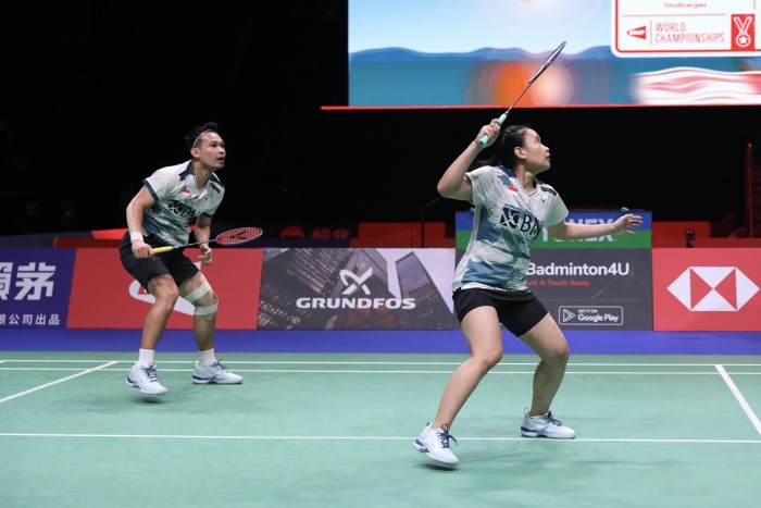 Rinov Rivaldy/Pitha Haningtyas amankan tiket ke perempatfinal Hong Kong Open 2023 (PBSI)