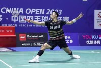 ONATAN Christie berhasil menembus babak semifinal China Open 2023. (PBSI)