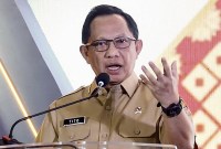 Mendagri Tito Karnavian menjelaskan usulan pemungutan suara Pilkada 2024 dimajukan dari November menjadi September. (Kemendagri)