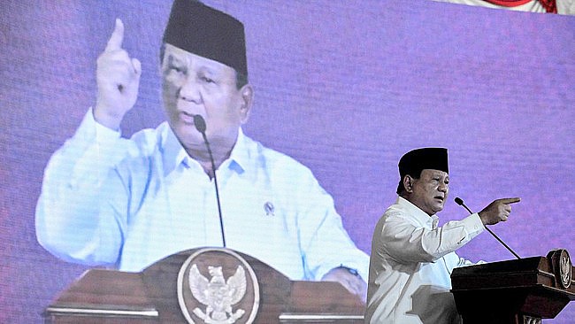 Menteri Pertahanan Prabowo Subianto diterpa isu mencekik wakil menteri dalam sebuah rapat di Istana. (Foto: ANTARA FOTO/WAHDI)