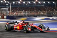 Sainz mencatatkan waktu 1:32,120 pada kualifikasi FP2 F1 GP Singapura 2023, Jumat (15/9/2023) malam. (@Motorsport)