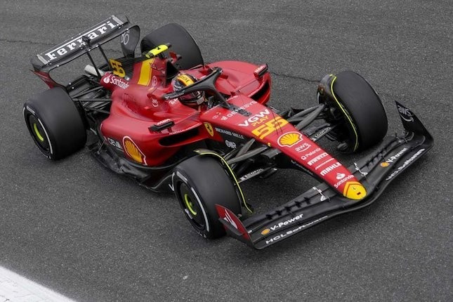 Pembalap Scuderia Ferrari, Carlos Sainz jr. (c) AP Photo/Luca Bruno