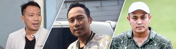 Vicky Prasetyo, Denny Wahyudi (Denny Cagur), dan Gilang Dirgahari (Gilang Dirga) diadukan LBH PB PMII ke KPU. (Foto: Istimewa) 