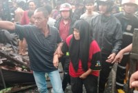 Kebakaran di Jalan Belitung Darat Gang Famili RT 10 RW 01 Banjarmasin Barat. Foto DO