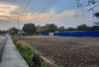 Akses baru Bandara Syamsudin Noor mulai dikerjakan. Panjang jalan ini 3 kilometer dari Jalan A. Yani Km 29. Foto Humas PUPR