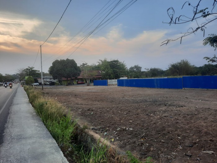 Akses baru Bandara Syamsudin Noor mulai dikerjakan. Panjang jalan ini 3 kilometer dari Jalan A. Yani Km 29. Foto Humas PUPR