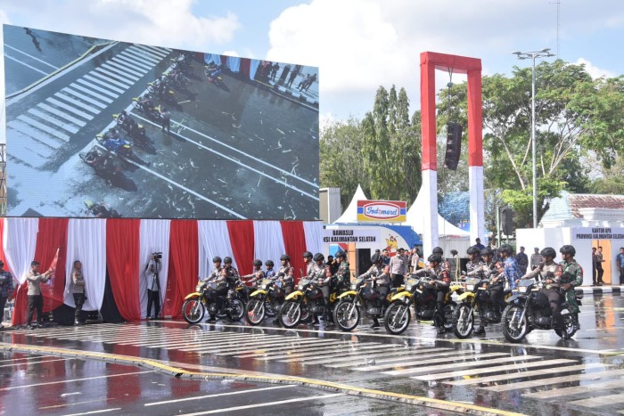 GELAR pasukan kesiapan dalam menghadapi Pemilihan Umum (Pemilu) Serantak 2024, Selasa (17/10/2023.(SuarIndonesia.com/ZI 