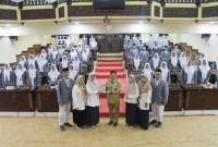 Sekretaris DPRD Provinsi Kalimantan Selatan Muhammad Jaini, SE., M. AP mengapresiasi semangat belajar siswa siswi MAN 2 Kota Banjarmasin. (SuarIndonesia/Humas 