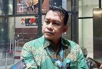 Kabag Pemberitaan KPK Ali Fikri. (CNN Indonesia/Ryan Hadi Suhendra)