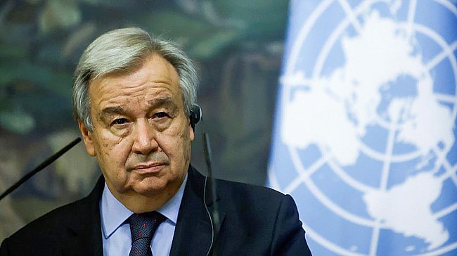 Sekjen PBB menyatakan serangan di Gaza bentuk nyata pelanggaran dan tak ada satu negara pun di atas hukum humaniter internasional. (AFP/Maxin Shemetov)