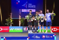 Muhammad Shohibul Fikri/Bagas Maulana dikalahkan Kim Astrup/Anders Skaarup Rasmussen dengan skor 14-21, 21-10, 18-21. (BWF.TV)
