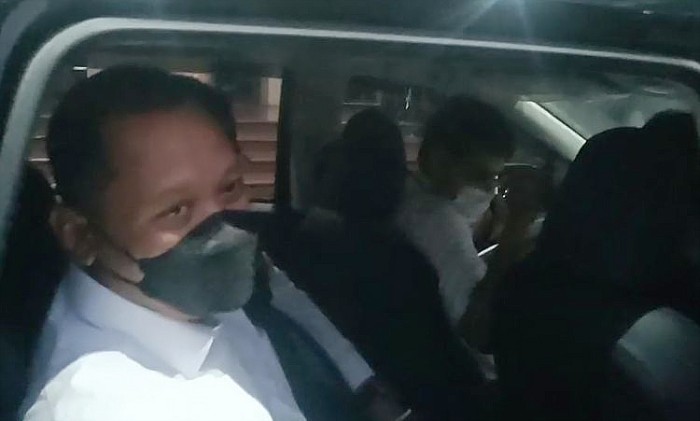 Direktur Pelayanan Pelaporan dan Pengaduan Masyarakat (Dumas) KPK, Tomi Murtomo, di Mapolda Metro Jaya, Senin (13/10/2023).(KOMPAS.com)
