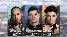 
Max Verstappen berhasil memenangi Race F1 GP AS 2023 disusul dengan Lewis Hamilton dan Lando Noris, Senin (23/10/2023). (F1.Live) 