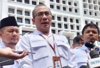
KETUA Komisi Pemilihan Umum (KPU) Hasyim Asy'ari menyatakan pendaftaran calon presiden dan calon wakil presiden telah selesai dan ditutup. (ANTARA/Boyke Ledy Watra)