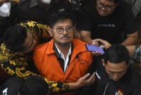 Polri menyatakan senjata api yang ditemukan di rumah dinas Syahrul Yasin Limpo legal (ANTARA FOTO/Indrianto Eko Suwarso)