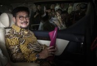 Mantan Menteri Pertanian Syahrul Yasin Limpo. (ANTARA FOTO/Aprillio Akbar)