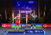 
JONATAN Christie juara tunggal putra French Open 2023 berhasil mengkandaskan Li Shi Feng dari China dengan rubber game dengan skor 16-21, 21-15, 21-14, Minggu (29/10/2023) malam. (BWF.TV)