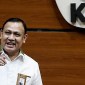 Dalam pemeriksaan Selasa (24/10/2023), Ketua KPK Firli Bahuri disebut polisi ngaku pernah ketemu Syahrul Yasin Limpo pada Maret 2022. (CNN Indonesia/Andry Novelino)