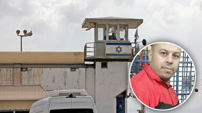 Penjara Keamanan Gilboa di Israel utara. inzet: Mazen Al-Qaadi di Penjara Ramon, diduga ada hubungan intim dengan sipir wanita di penjara Israel dan abar tersebut pun bikin geger publik Israel. (TimesofIsrael/GettyImage)