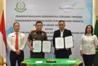 PT Angkasa Pura I Bandara Internasional Syamsudin Noor dan Kejaksaan Tinggi Kalimantan Selatan (Kejati Kalsel) MoU (Memorandum of Understanding) atau  