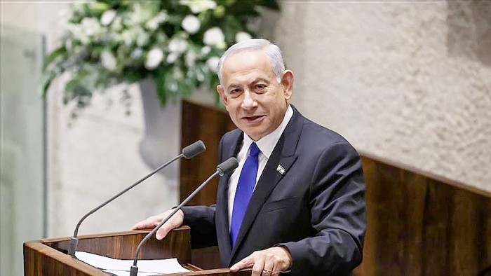 PM Israel Benjamin Netanyahu bersumpah tak menoleransi pelaku penyerangan berbau sentimen agama usai beredar video Yahudi meludah ke arah peziarah Kristen di Yerusalem. (Anadolu Agency)