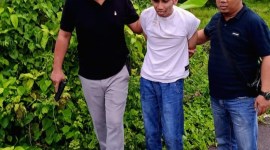 mantan karyawan bernama Muhammad Saipul Pribadi (25) diringkus petugas Polsekta Banjarmasin Timur, Senin (13/11/2023) .(SuarIndonesia/YI)