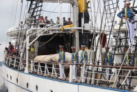 Keberangkatan KRI Dewaruci Menuju Banyuwangi, Sabtu (18/11/2023) (SuarIndonesia/Humas TNI AL