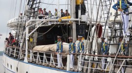 Keberangkatan KRI Dewaruci Menuju Banyuwangi, Sabtu (18/11/2023) (SuarIndonesia/Humas TNI AL