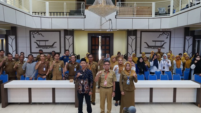 Workshop Budaya Pelayanan Prima di lingkungan Pemerintah Kota Banjarmasin, bertempat di Aula Kayuh Baimbai, pada Selasa (21/11/2023). (SuarIndonesia/SU)