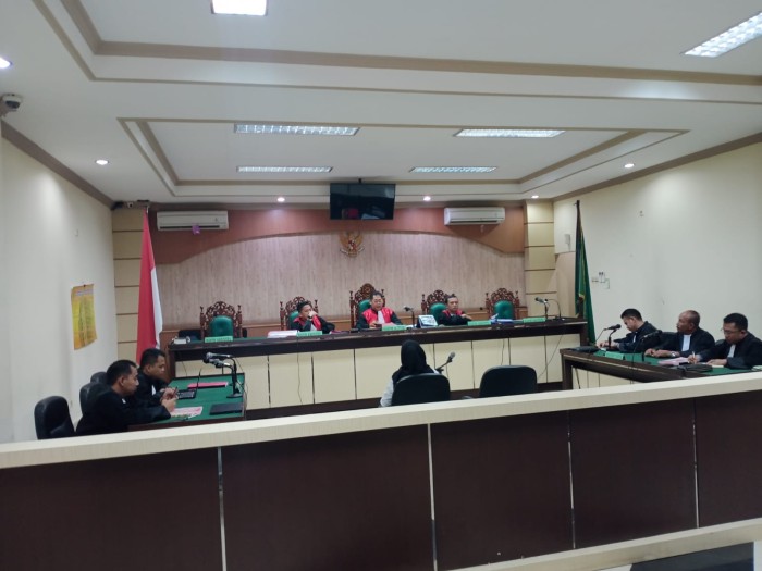 Dua Terdakwa Permbobol Bank Dituntut Lima dan Enam Tahun, Rabu (29/11/2023). (SuarIndonesia/HD), 