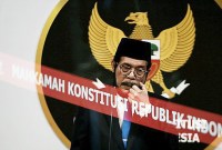 Ketua Mahkamah Konstitusi (MK) Anwar Usman. (CNN Indonesia/Andry Novelino)